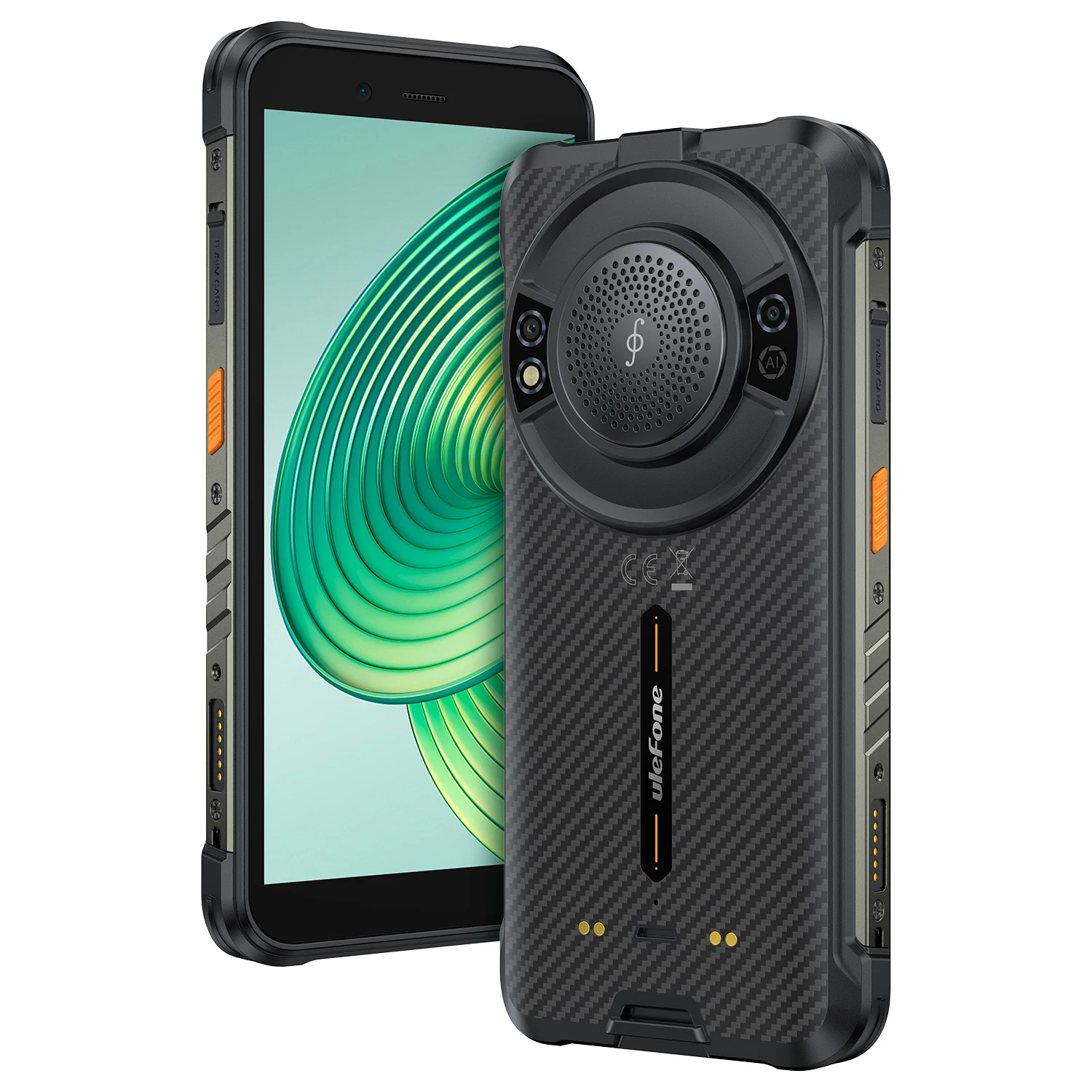 Teléfono Inteligente Resistente Ulefone RugKing 4G, Android 15, Hasta 16 GB + 256 GB, Resistente al Agua, 9600 mAh, NFC, Versión Global
