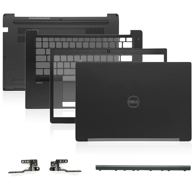 

Новый верхний чехол для ноутбука Dell Latitude E7480, задняя крышка ЖК-дисплея/передняя панель/петли/подставка для рук/нижняя крышка корпуса без сенсорного экрана, черный