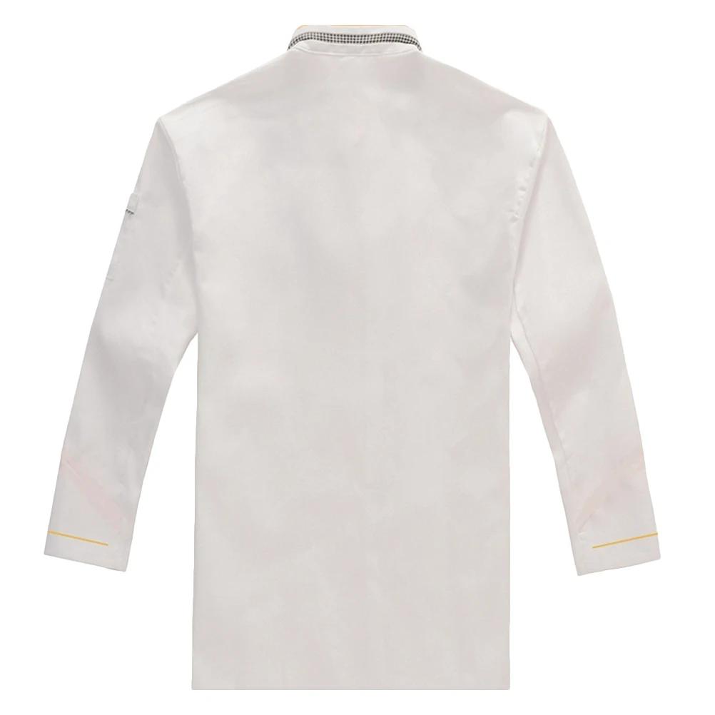 

Long Sleeve Chef Jacket Breathable Wearproof Oil Proof Catering Coat Restaurant Hotel Kitchen Supplies