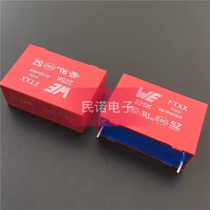 Safety calibration film capacitor WE FTXX 275V 310VAC 2.2UF 225 2U2 pin distance 27.5mm