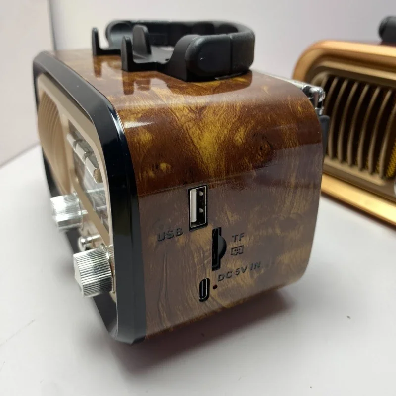 Классическое радио в стиле ретро AM FM SW, портативное беспроводное Bluetooth-колонки, перезаряжаемая многофункциональная радиосистема на солнечной энергии, звуковая коробка