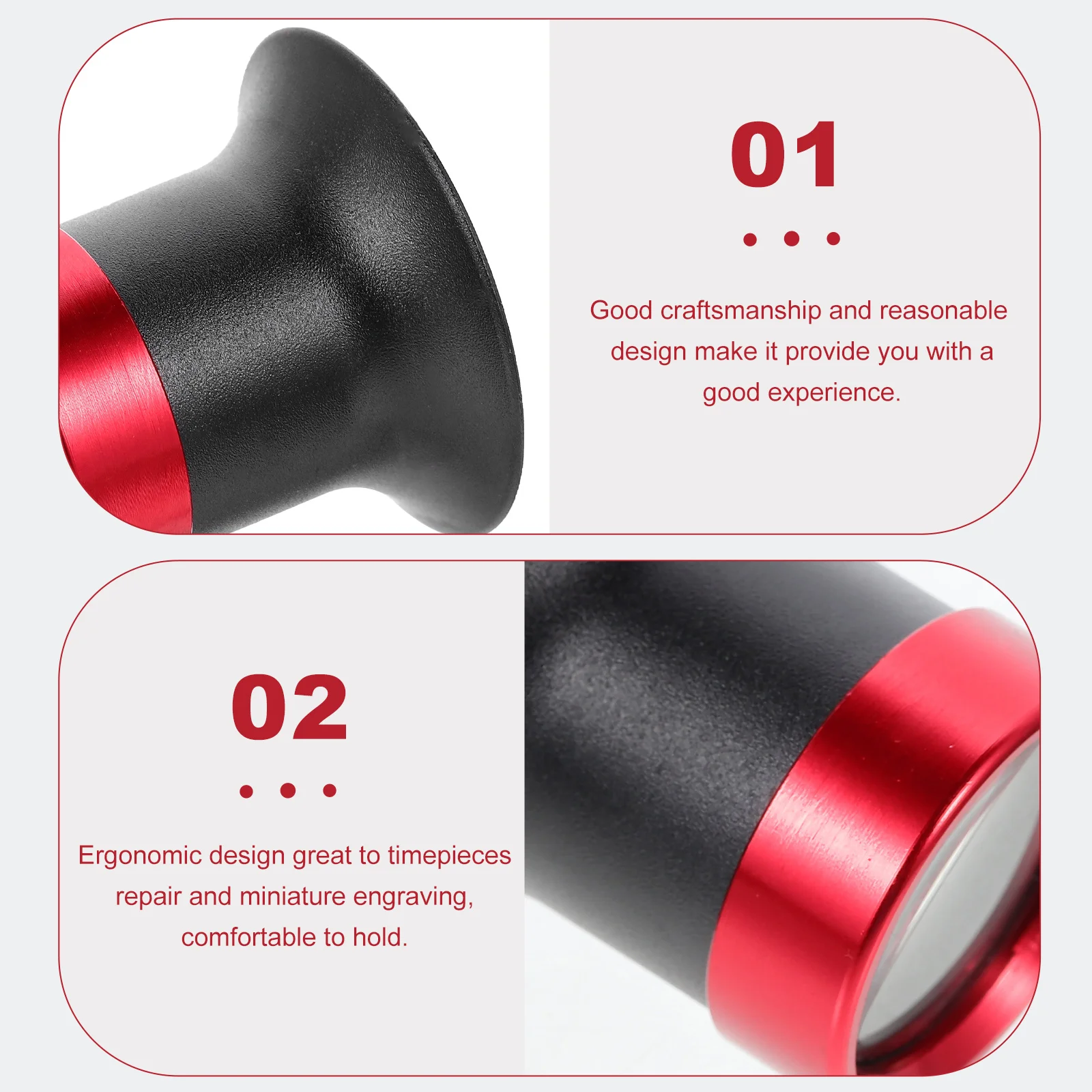 

10X Magnifying Glass Aluminum Loupe for Watchmaking Repair Jewelry Inspection Professional Tool Portable Convenience