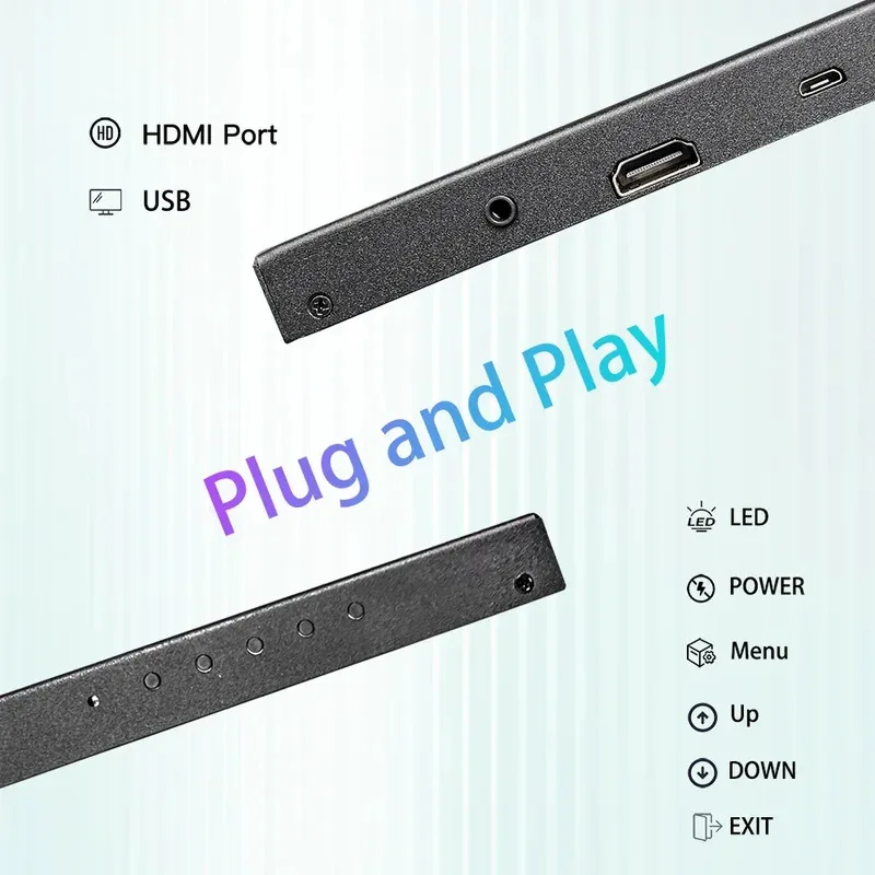 7inch USB HD-MI Travel External FHD IPS Portable Computer LCD Mini Secondary Screen Laptop Chinas HD Small Monitor De PC Display