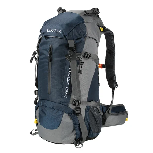 Mochila impermeable de 50L para deportes al aire libre, senderismo, Camping, viaje, montañismo, escalada, Trekking, mochila con cubierta para lluvia