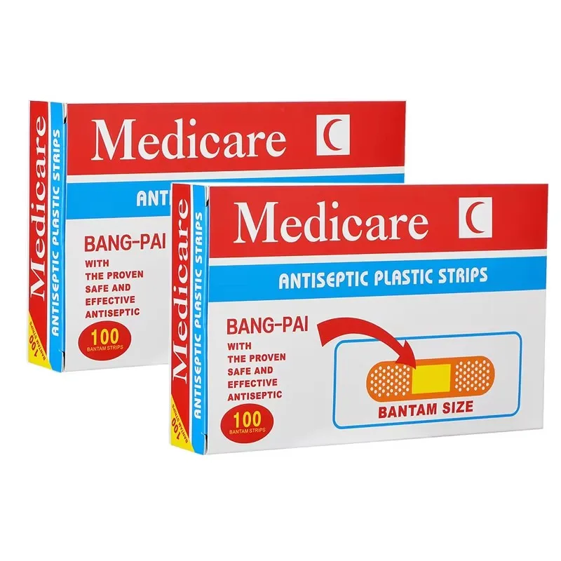 100-200 Stuks Bandage Ehbo Bandage Gips Niet-geweven Stof Waterdicht Ademend Steriele Wondpasta Medic Band Aid