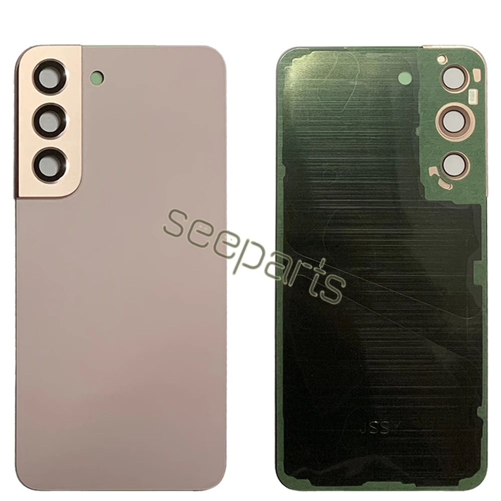 Untuk Samsung Galaxy S22 Plus S906B Penutup Baterai Belakang Pintu Kaca Belakang Suku Cadang Pengganti Perumahan untuk Samsung S22 S901B Kaca Belakang