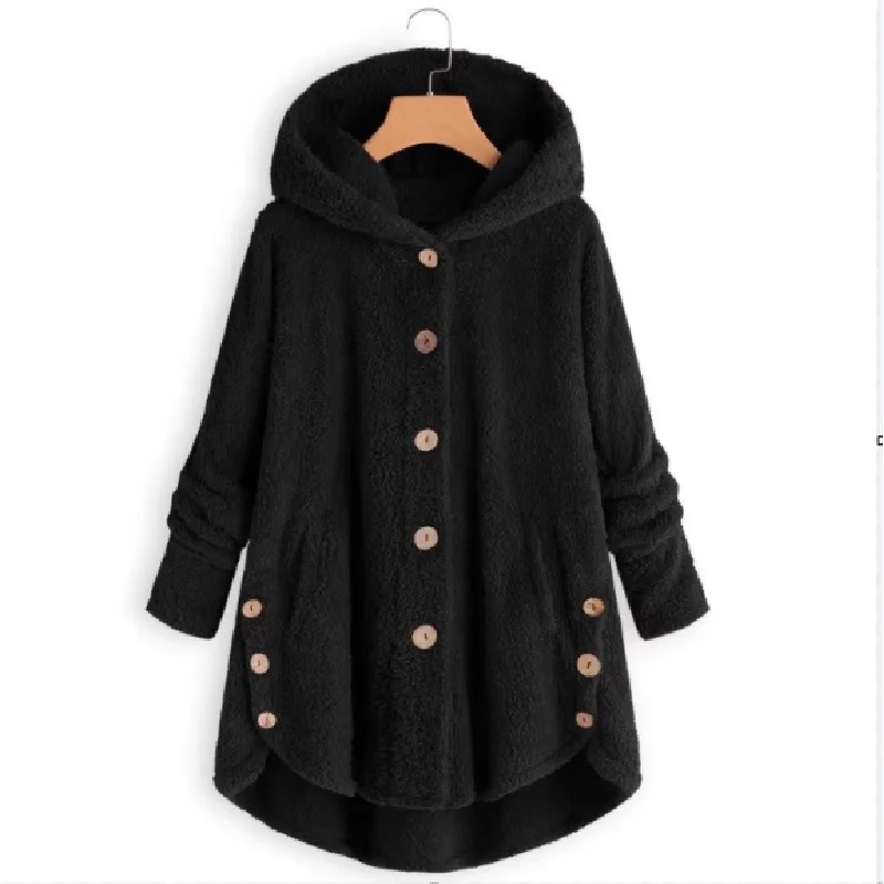 Fashion Trend Autumn and Winter Press-pleated Printed Turn-collar Long-sleeved Shirt Two-piece Furry Coat