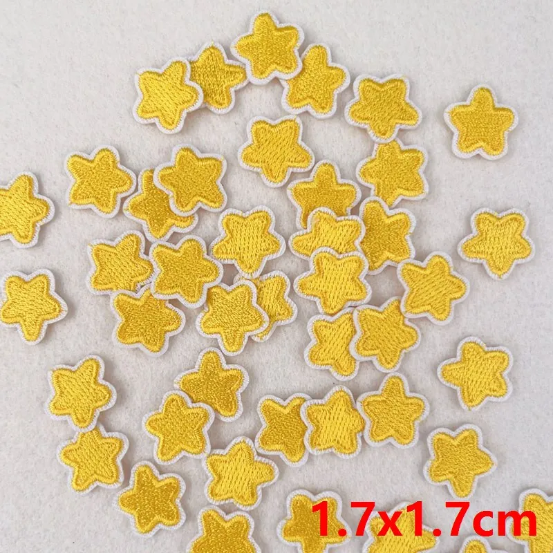 10PCS Wholesale Cute Cartoon Small Star Embroidered Patches For Clothing Thermoadhesive Patches Badge Kids DIY Iron On Patches view 6