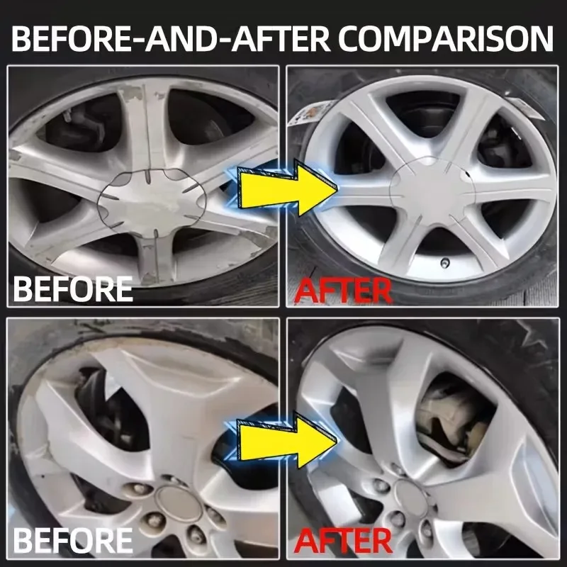 Fasilawei Universal Wheel Hub Repair Kit: Alloy Scratch/Wear Fix, Oxidation Protection & Rim Polish Paste