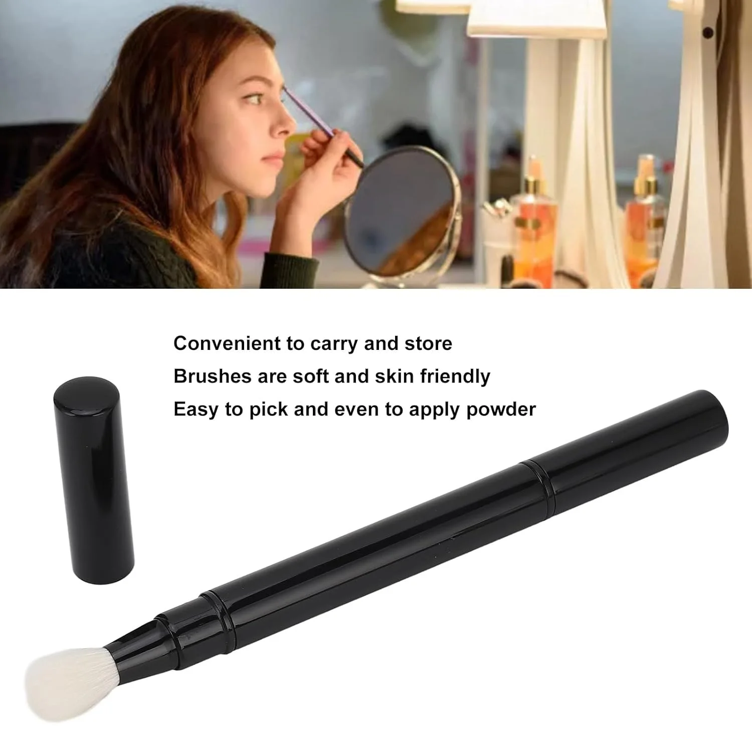 فرشاة ظلال عيون عالية الجودة ومتعددة الاستخدامات للمكياج الاحترافي - شعيرات ناعمة لتطبيق لا تشوبه شائبة، مثالية للمزج