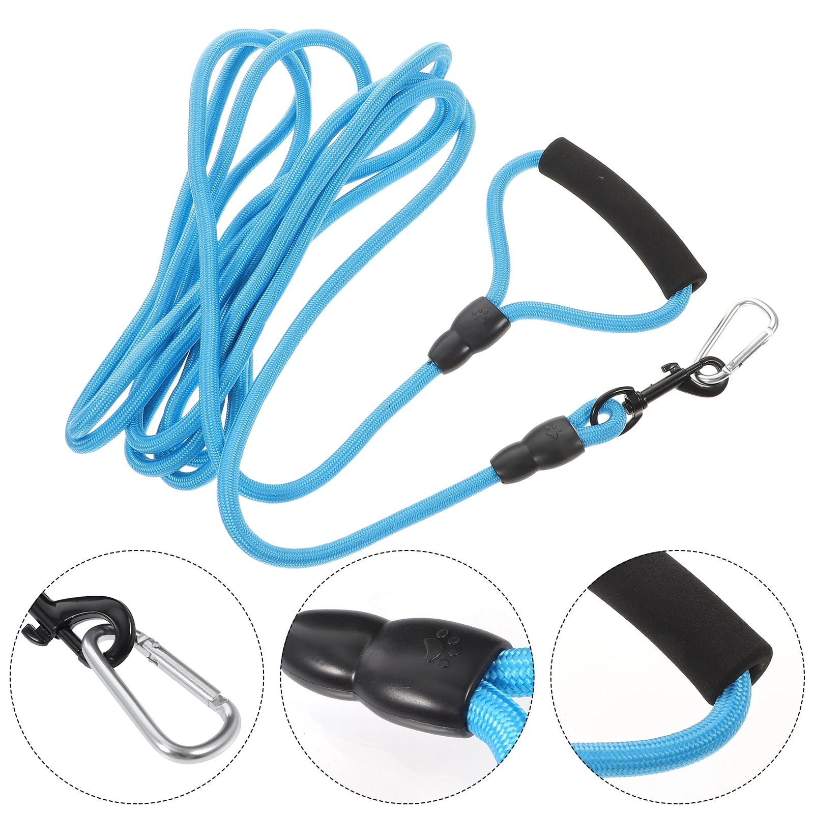 

Extra Long Thick 5 Meter Dog Outdoor Walking Running Training High Density Nylon Pet Lead Cushion Safety Durable Comfort Handle