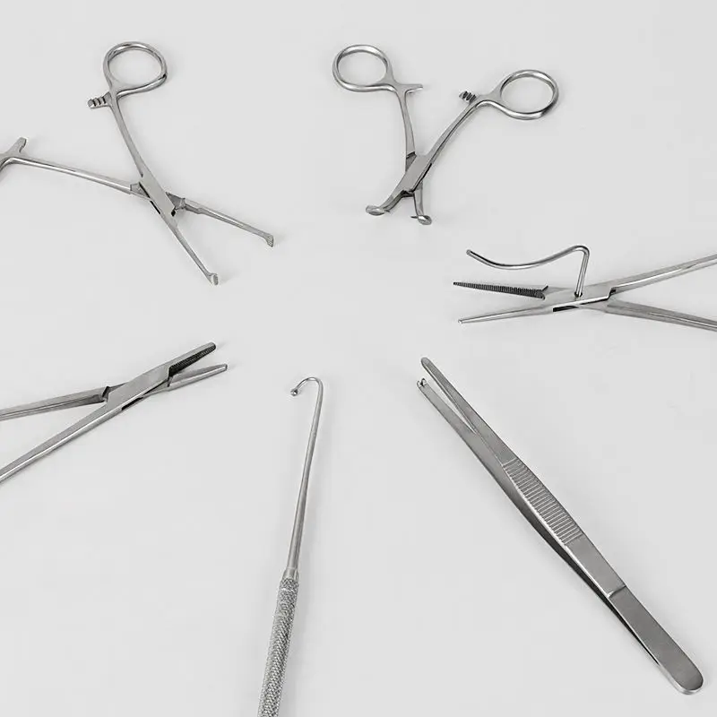 Hand instruments, cat and dog sterilization tools, scissors, hemostatic forceps, needle clamps, ovarian hooks, etc