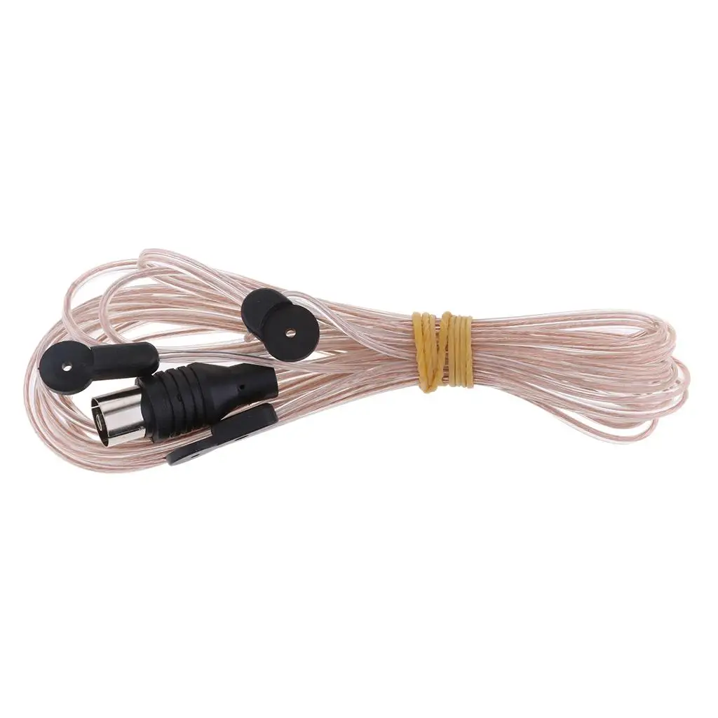 

Indoor FM Dipole T shape Antenna Copper Aerial- Radio Female Pal Connector 75 Ohm for Sony Chaine Stereo Receiver FM antenna