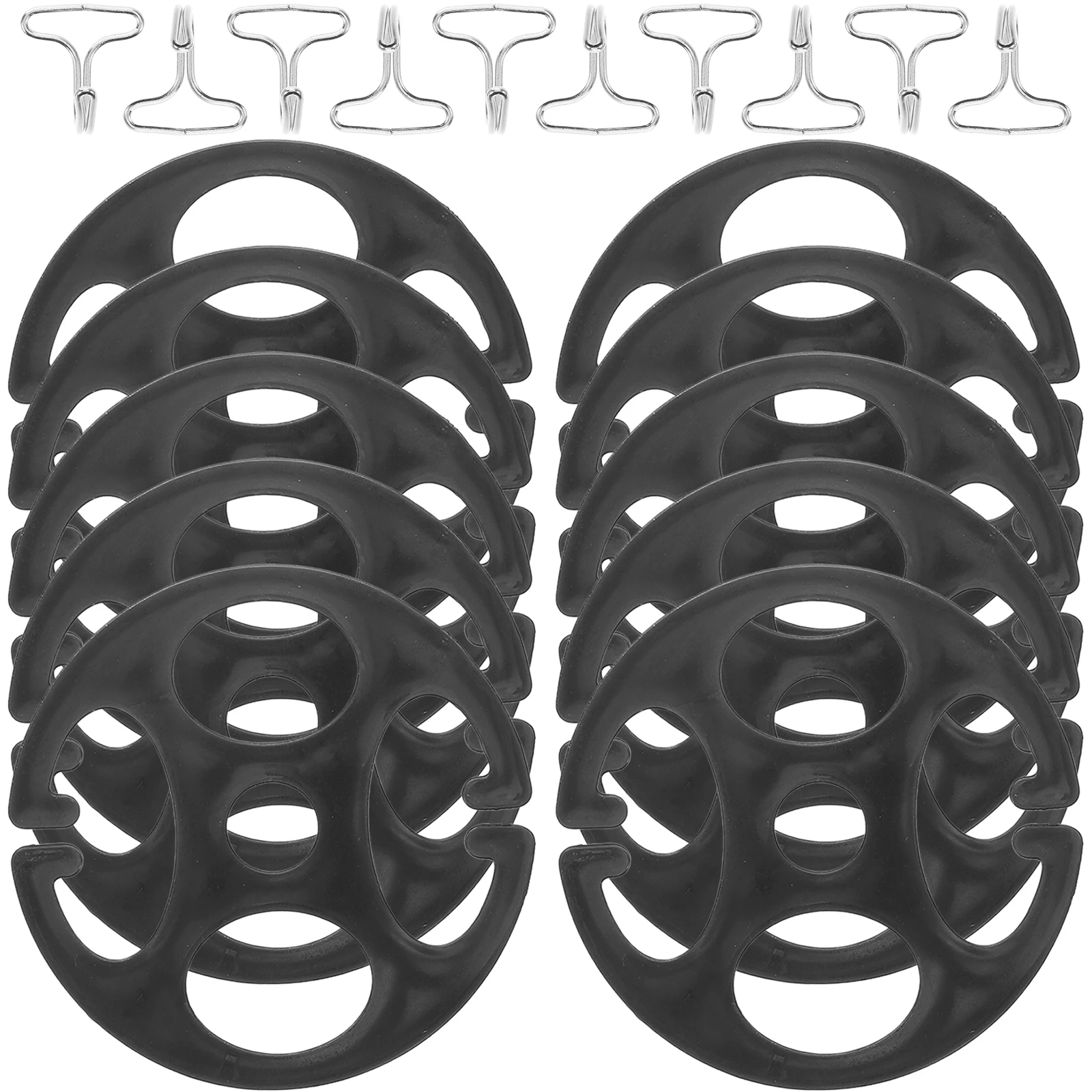 

10pcs Metal Hook Set Seat Cover Fixed Straps Plastic Anchors Automotive Accessories RV Parts