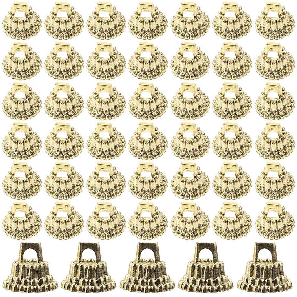 

100Pcs Christmas Ornament Caps Round Plastic DIY Replacement Xmas Hangers Caps for Tree Decorations Party Supplies