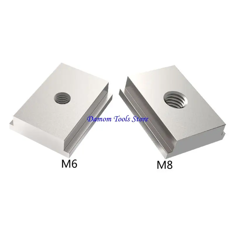 57be 10pcs t-slider لـ t-slot 8 t-track slider Aluminium t nut sliding nut