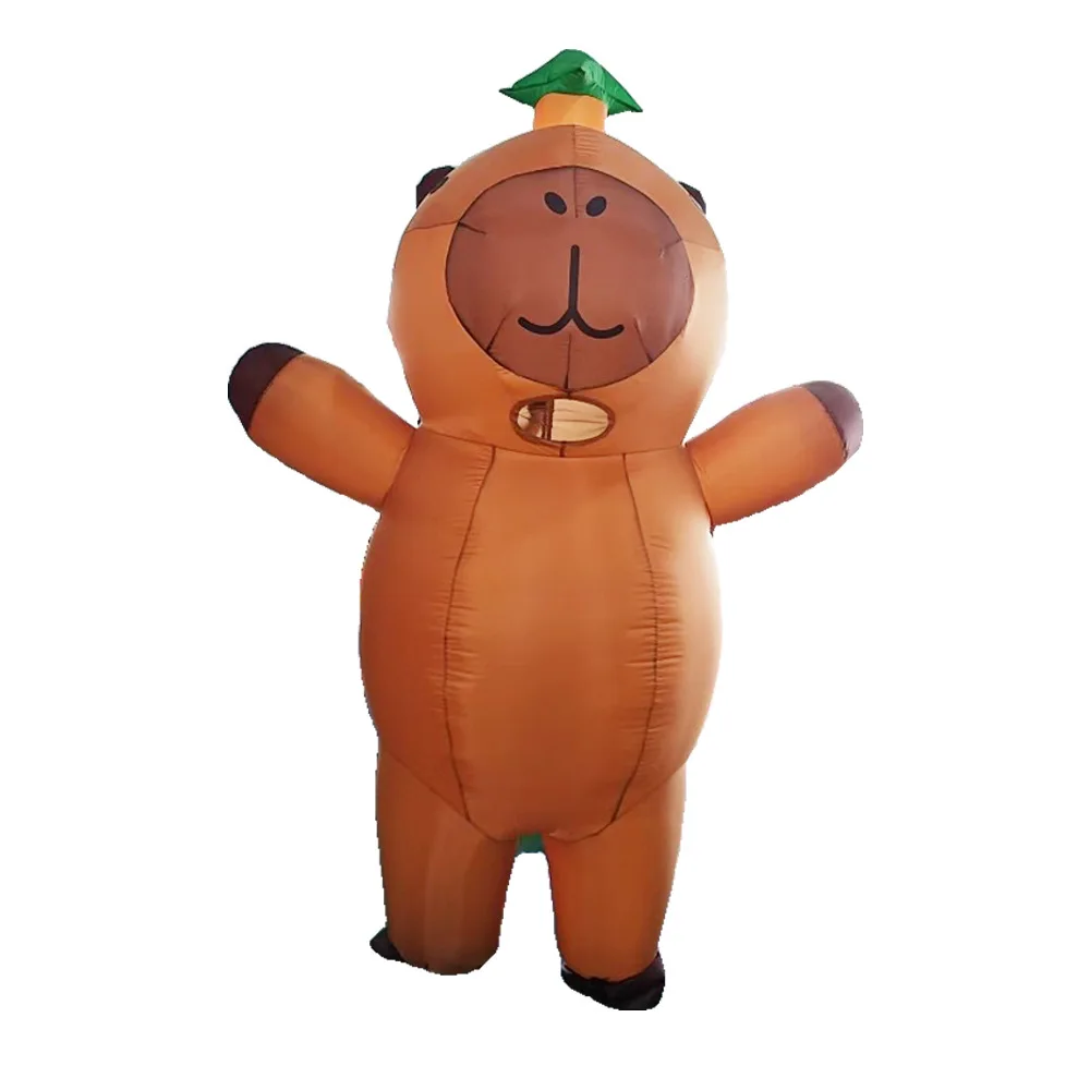 

Adult Capybara Inflatable Suit Santa Claus Dog Dinosaur Christmas Halloween Animal Mascot Air Blow up Jumpsuit Women Men 2025
