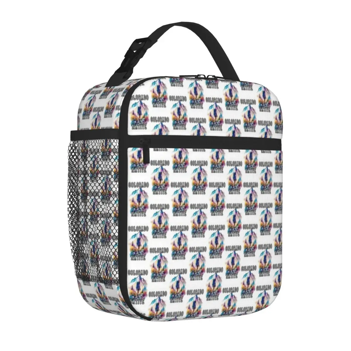Sac à déjeuner pour enfants, finition mate, motif montagne du Colorado, idéal pour la garderie, durable, en promotion