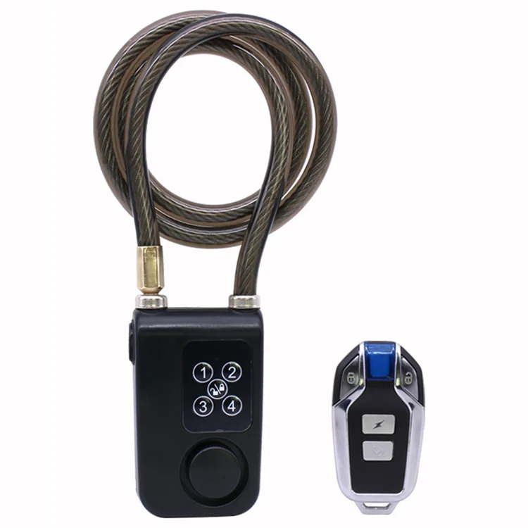自転車ロック-盗難防止ロック-スクーターアラームロック-ワイヤレスリモコン-ワイヤースマートbluetooth