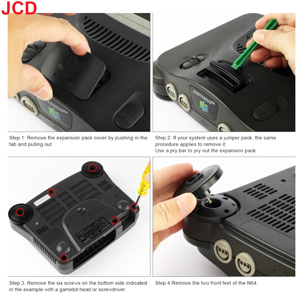 Uniwersalny adapter kartridży JCD Region Free do Nintend 64 - Konwertuje N64 USA na możliwość odtwarzania japońskich importów - Gniazdo kartridża N64 — zdjęcie produktu 4