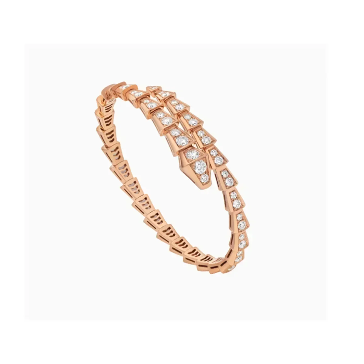 18K S925 Silver Rose Gold Snake Bracelet 2024 Luxury High Quality Serpenti Viper Collection - Valentine's Day Gift