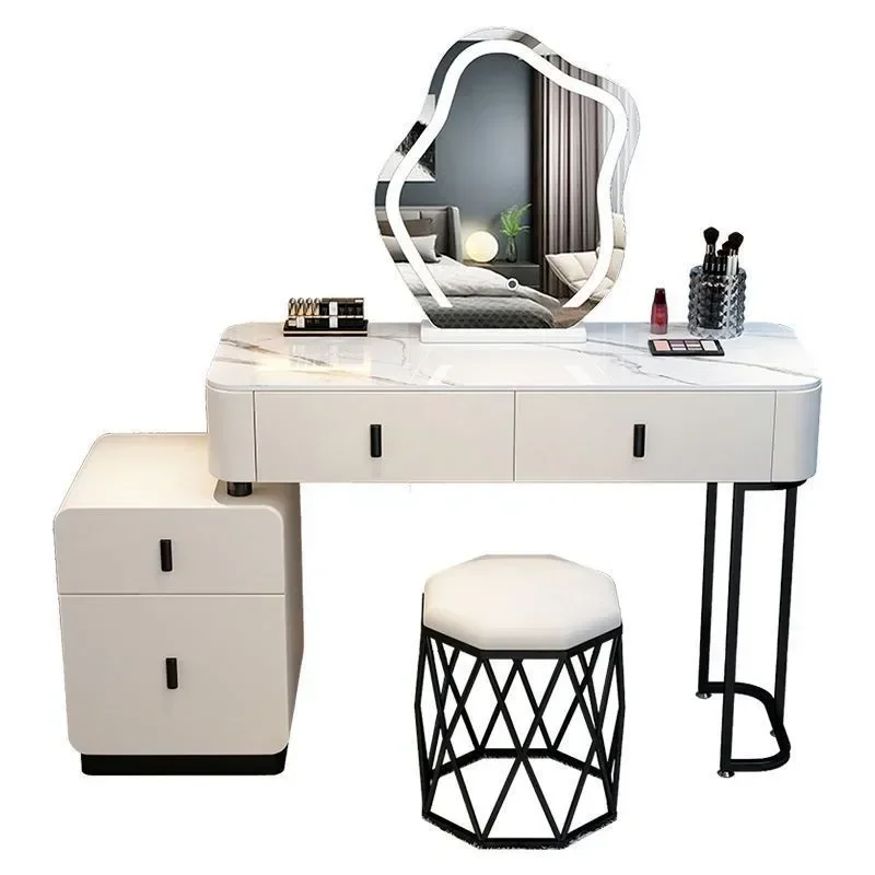 

Drawer White Dresser Table Girl Handles Mirror Makeup Length Vanity Dresser White Mobile Tocador Maquillaje Bedroom Furniture