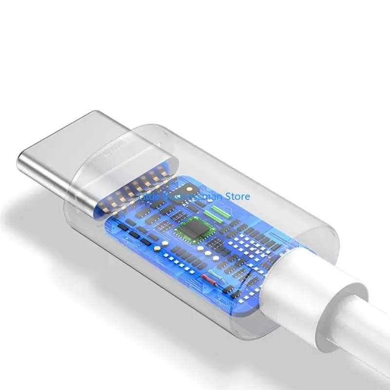 Typ-C auf 3,5 mm Aux-Adapterkabel, unterstützt Sprachanrufe ohne Verzögerung, Audio-Konverterkabel, Digtal-Produktzubehör M76A – Detail 3