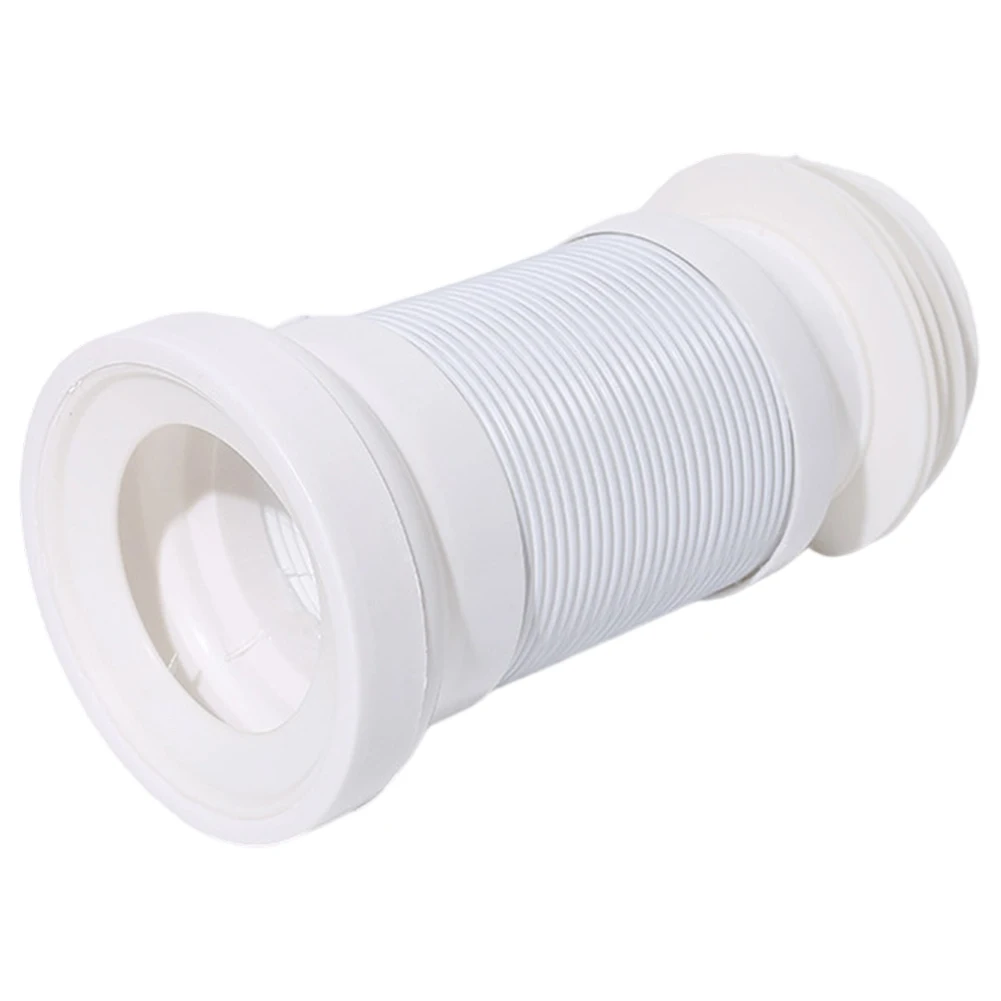 

Adjustable Wall Mount Toilet Drain Pipe for Rear Outlet Toilets 25cm Minimum 50cm Maximum Extension PP Material