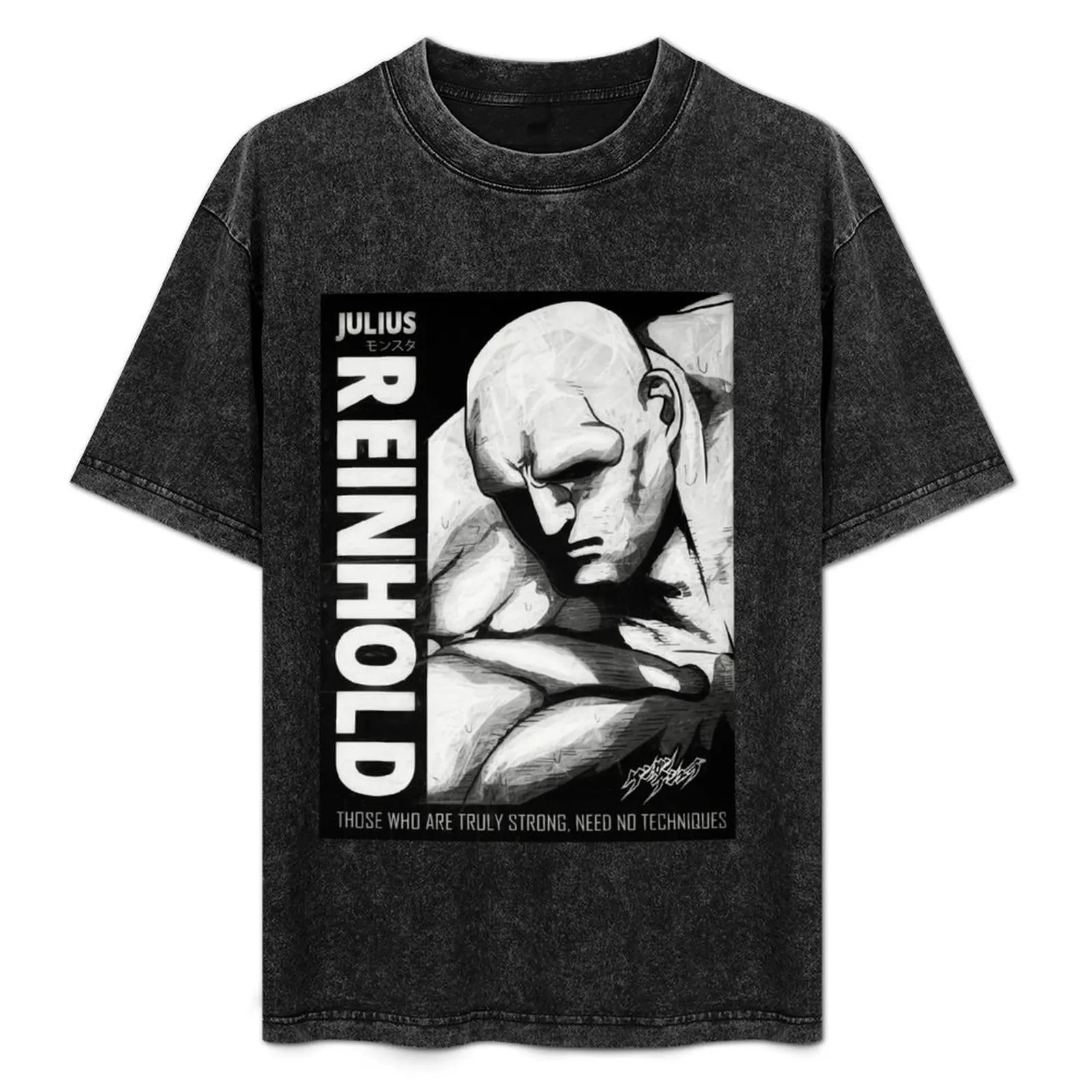 

Julius Reinhold Kengan T-Shirt Casual Loose Short Sleeve Tee for Men