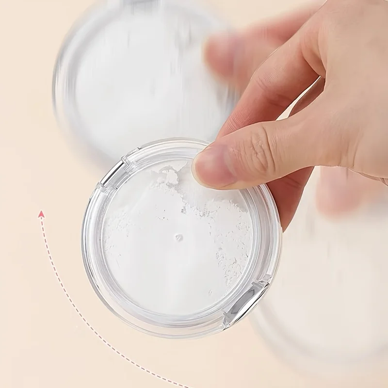 Mini podróżny kompaktowy pojemnik na kosmetyki, mały pojemnik na proszek o pojemności 0,18 uncji z klapką, odporny na zalanie i szczelny