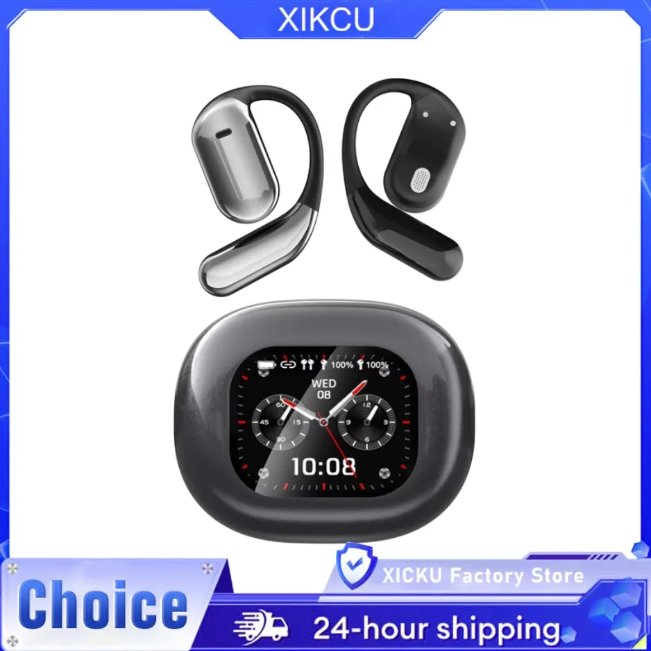 

Беспроводные Bluetooth-наушники, ЖК-сенсорный экран, гарнитура с искусственным интеллектом, ENC, активное шумоподавление, спорт для iphone xiaomi