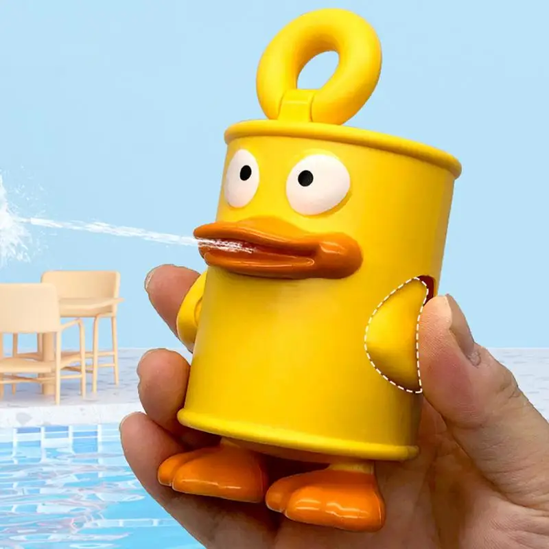 

120ml Duck-Shaped Water Soaker Summer Children Water Guns Toy Cartoon Duck Outdoor Beach Pool Fight Party Water Toy for kids