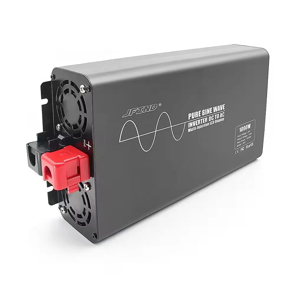 

Pure Sine Wave Car Power Inverter Safe 1000W Home DC 24V To AC 110V Auto Parts Inverter Power Supply Outdoor Camping Inverter