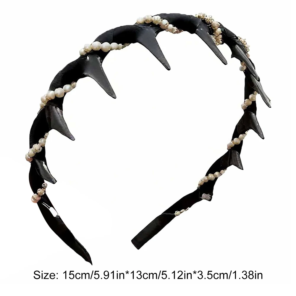 Diadema vintage de perlas artificiales de cr neo alto accesorios para el cabell