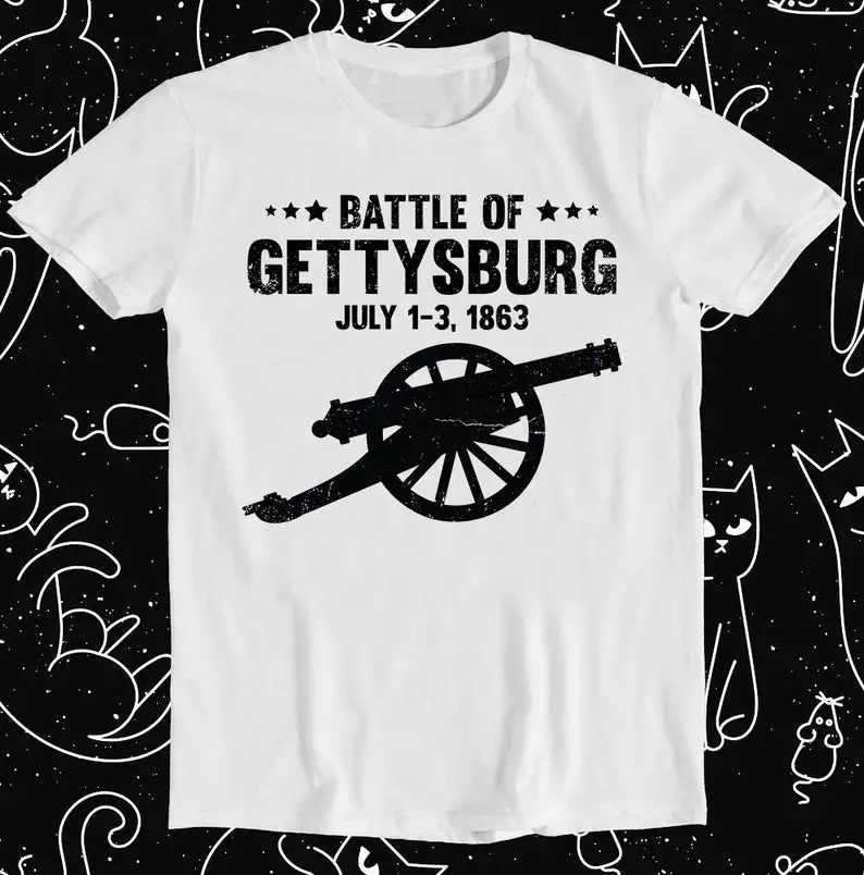 Battle of Gettysburg Civil War Battle Vacation Retro Funny Meme Gift Tee T Shirt 1269