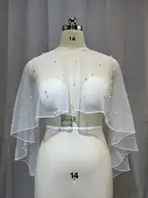 Wedding Bolero with Pearls and Long Back #2