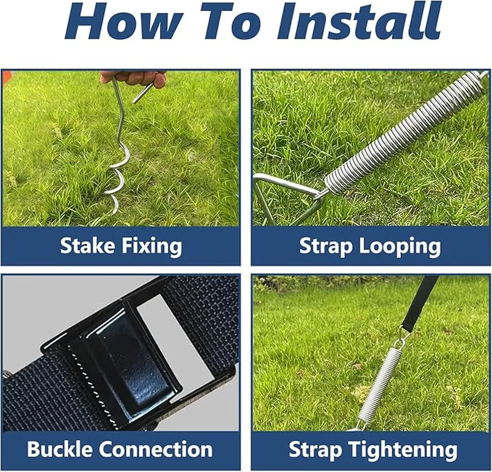 Awning Tie Downs For Rv Maximum Stability For Awnings While Camping In Windy Conditions With 50mph Resistance Ready