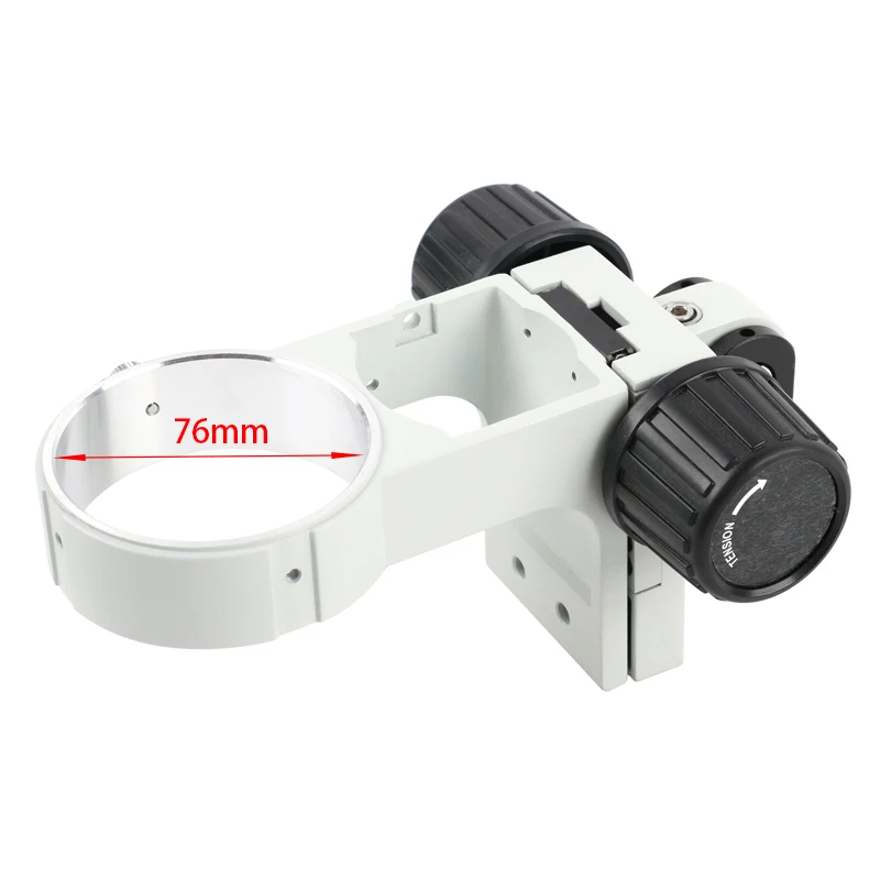 76mm Adjustable Focusing Stereo Microscope Head Holder Trinocular Binocular Table Microscopio Stand Focus Supporter