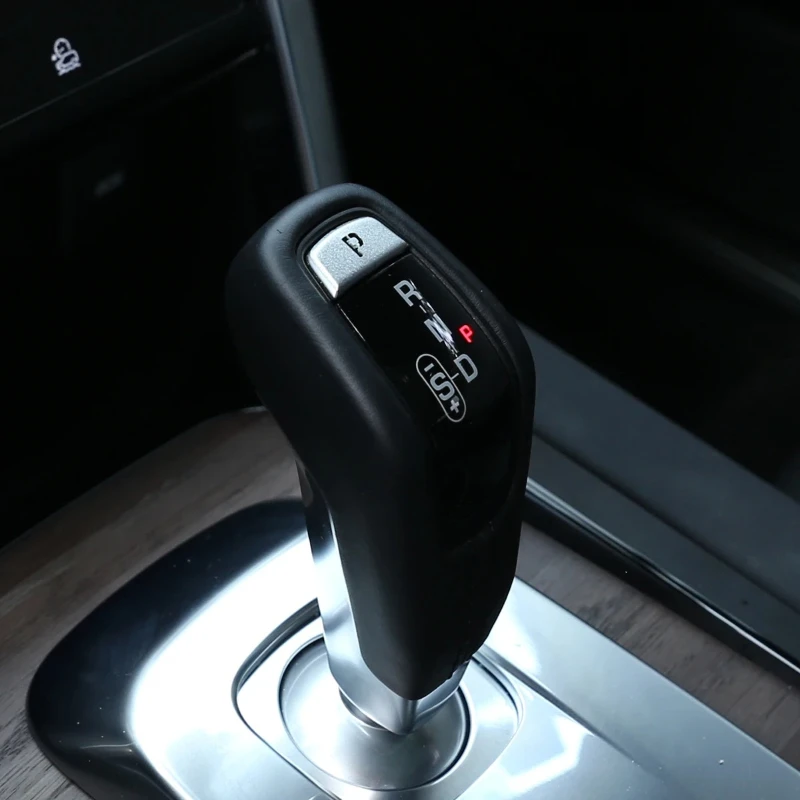 

Aluminum Alloy Black Car Gear Shift Head P Button Push Cover Trim Sticker Interior Car Accessories For Jaguar E-PACE 2017-2024