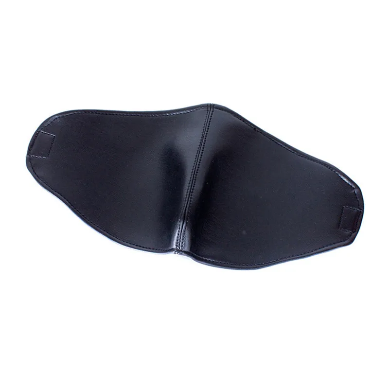 BDSM Bondage Leather Harness Eye Mask with Mystery Cover Nose Blindfold Goggles for Fetish Restrain Senses Adult Game Sex Toys