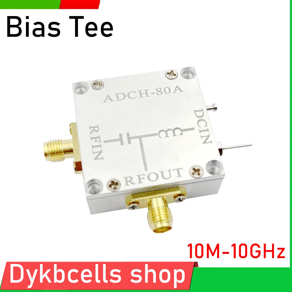 Imagem -05 - Viés Tee 10m10ghz rf Biaser Feed Bloqueador Coaxial Adch80a dc Faz Amplificador de Baixo Ruído am hf Ham Rádio Rtl Sdr Receptor
