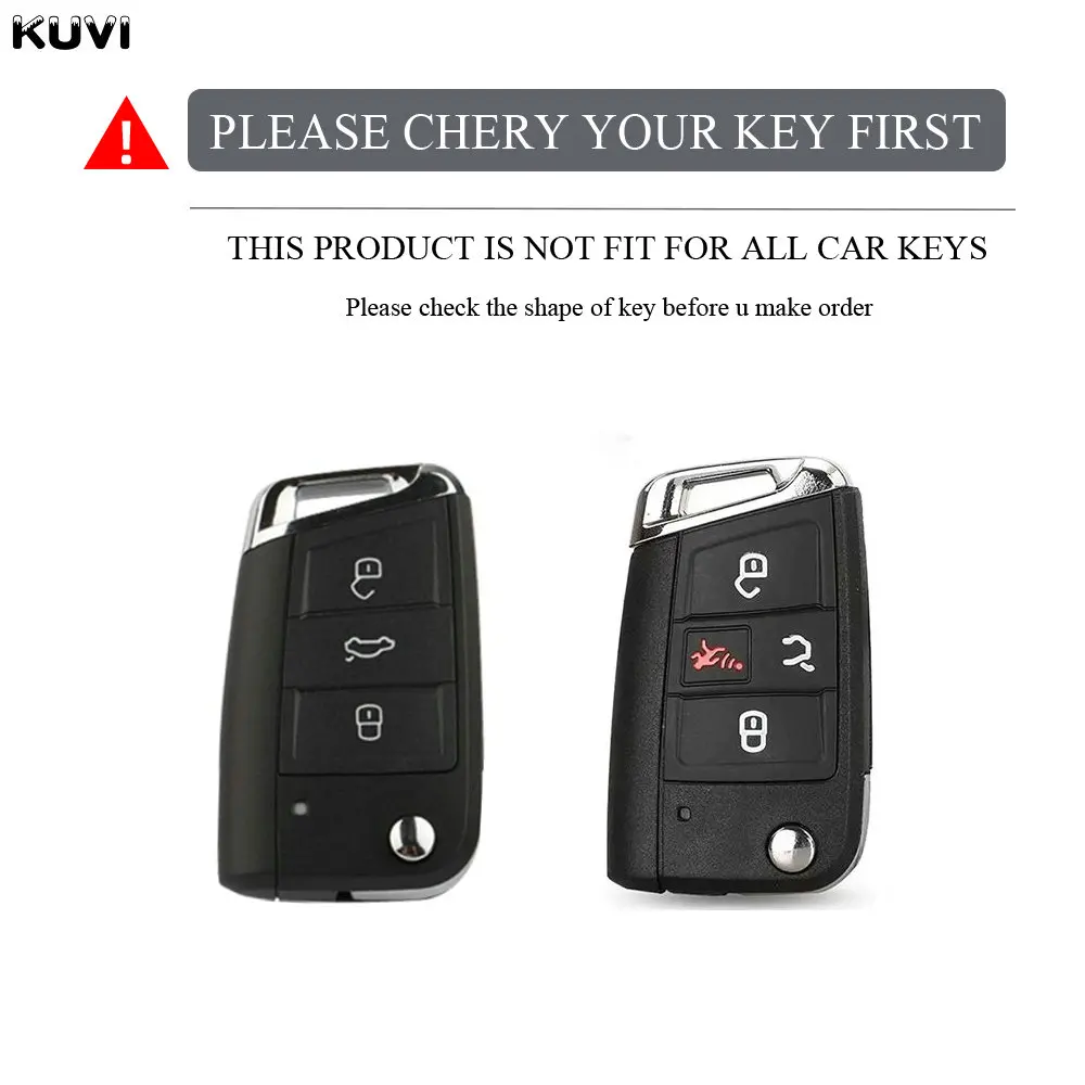 3 4 Buttons NEW TPU Car Key Case Cover Fob For Volkswagen VW Golf 7 ALLTRACK MK7 Tiguan SEAT Ateca Leon FR 2 Ibiza Skoda Octavia