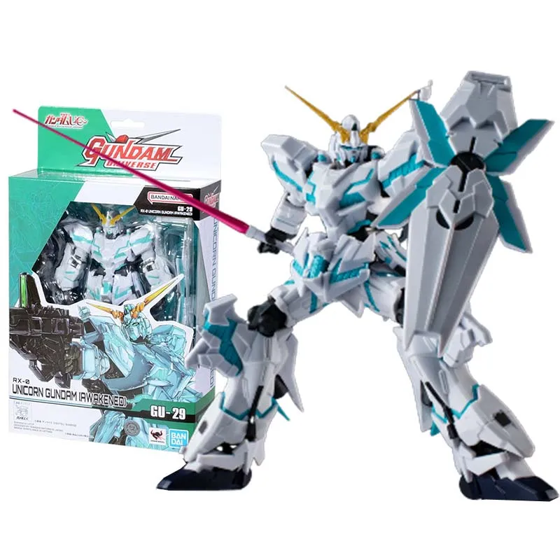 Bandai Figure Gundam Model Kit  Anime Figures GU 29 Universe Unicorn Awakened Mobile Suit Gunpla Action Figure Toys For Boys