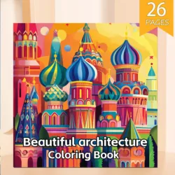 Beautiful Architecture Coloring Book For Relaxation Educational Doodles Book Adults And Teens For Relaxation Perfect Gift