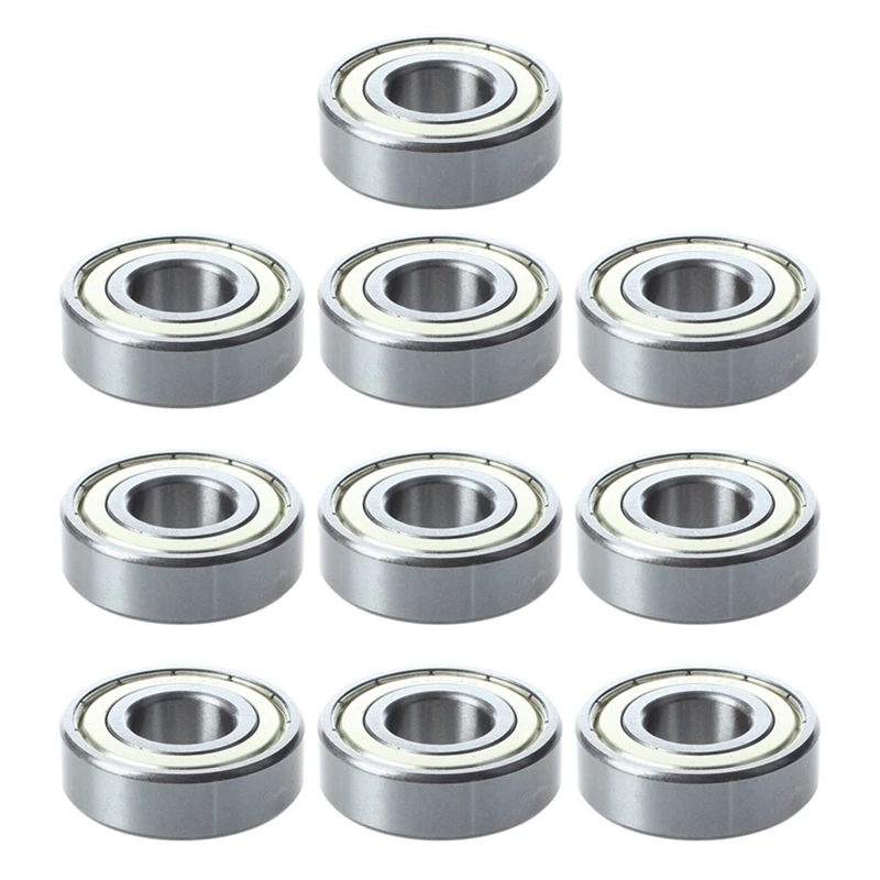 10X 6203Z Deep Groove Double Metal Metric Ball Bearing 17 X 40 X 12Mm