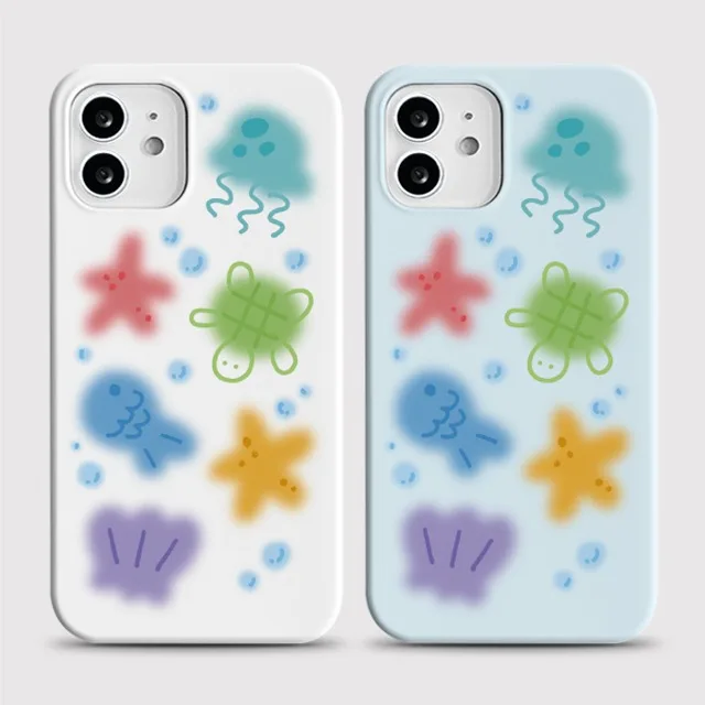

Niche Marine Creatures Phone Case for iPhone 17 16 15 14 13 12 11 Air Pro Max X XS XR XSMax 7 8 Plus Glossy Film Hard PC Cover