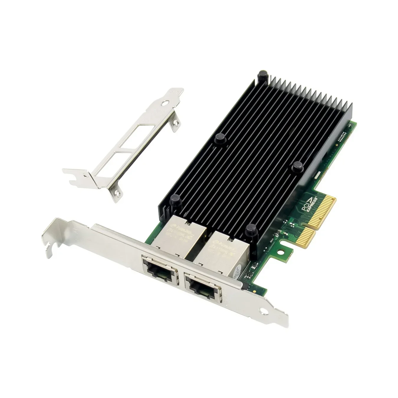 X550-T2 PCIE3.0X4 منفذ كهربائي مزدوج 5G RJ45 جيجابت محول الشبكة