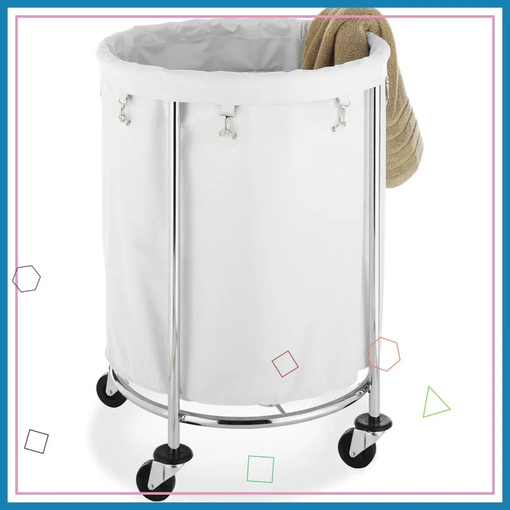 

Коммерческая корзина для белья со съемным вкладышем и колесиками — корзина на колесиках большой емкости для дома и бизнеса