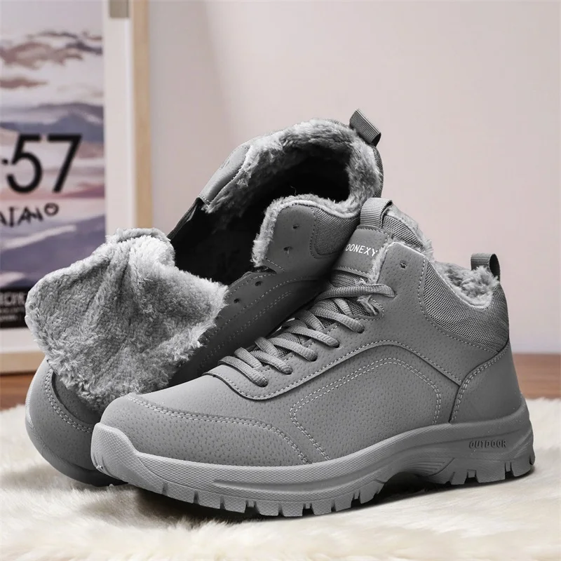 

2026 Men's Tactical Snow Boots Waterproof Winter Boots Non-Slip Warm Lightweight Outdoor Hiking Boots Work Shoes