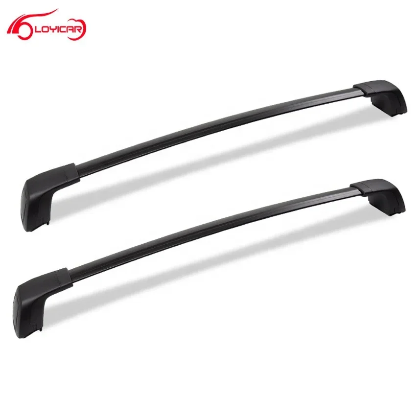 Black Aluminum Cross Bars Compatible with Santa Fe 2019-2023 Car Roof Rack Antitheft Design with Lock Cargo Carrier